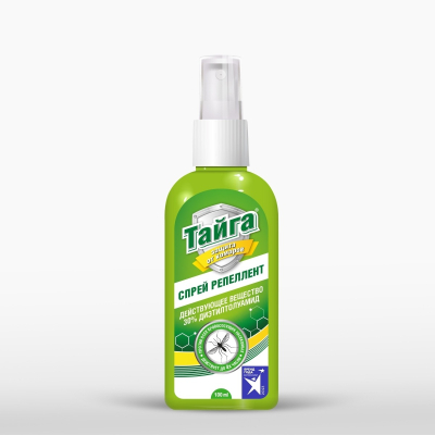 Изображение товара Спрей репеллентный Тайга от комаров с ДЭТА 100 мл
