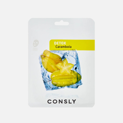 Изображение товара Маска тканевая для лица Consly с экстрактом карамболы 20 мл