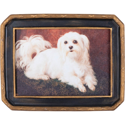 Изображение товара Картина Glasar болонка, масло 17х1х22 см