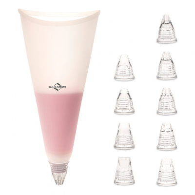 Изображение товара Мешок кондитерский Kuchenprofi Bake с 9 насадками 22 см Германия