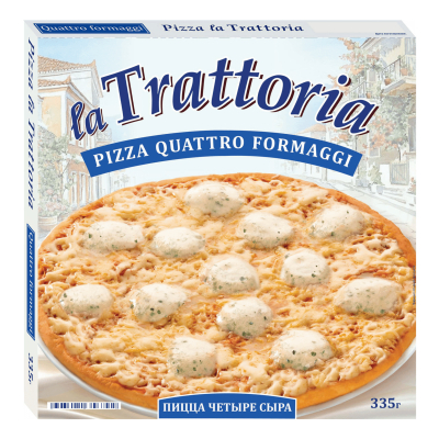 Изображение товара Пицца La Trattoria 4 сыра замороженная 335 г