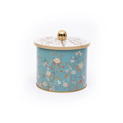 Изображение товара Емкость банка Evle floral er1429f 1.7 л металлитая с цветочным дизайном