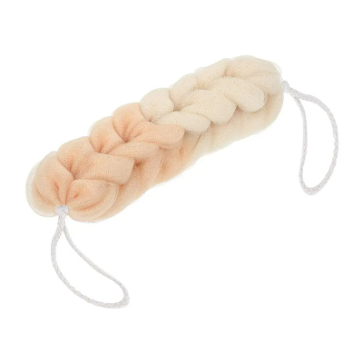 Изображение товара Мочалка-косичка Банные штучки гигант кремовая 120 г 31х6,5х6,5 см