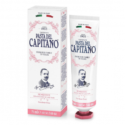 Изображение товара Премиум Зубная паста Pasta del Capitano "Чувствительные зубы" 75 мл Изображение товара Премиум Зубная паста Pasta del Capitano "Чувствительные зубы" 75 мл
