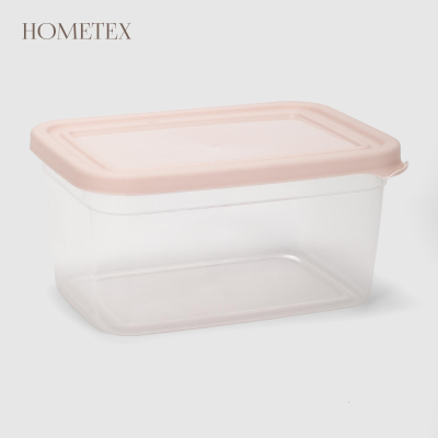 Изображение товара Контейнер для хранения Hometex gold rectangle 1.4л из полипропилена