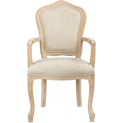 Изображение товара Элегантное интерьерное кресло Glasar Богемия из дерева и льна