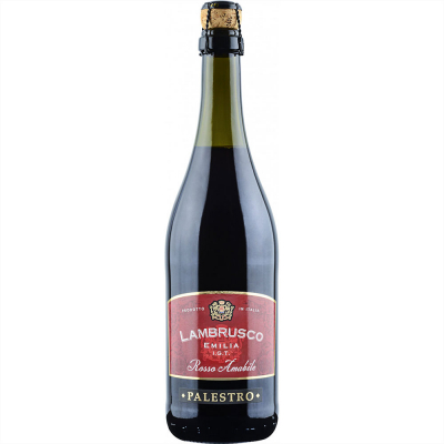Изображение товара Игристое вино красное полусладкое "Palestro" Lambrusco Emilia IGT Rosso Amabile, 0,75 л