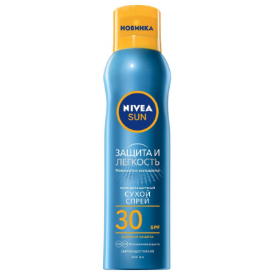 Изображение товара Солнцезащитный спрей Nivea Защита и легкость SPF 30+ 200 мл