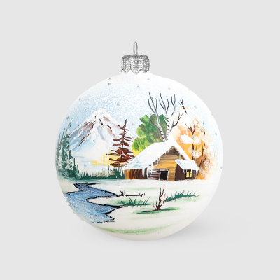 Изображение товара Шар елочный Marusya кристальное утро 100 мм