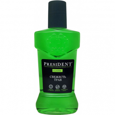 Изображение товара Ополаскиватель для полости рта President Свежесть трав 250 мл