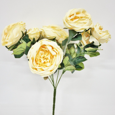 Изображение товара Искусственный букет роз Конэко-О персиковый 43 см для декора интерьера