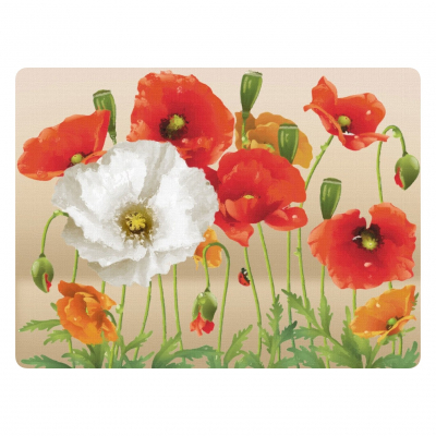 Изображение товара Набор пробковых подставок GenLex Маки 4 шт для горячего