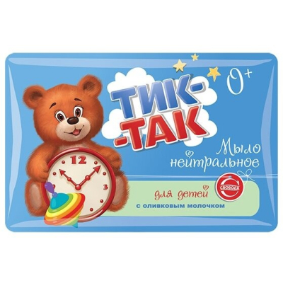 Изображение товара Мыло для детей Тик так гипоаллергенное с оливковым молочком 0+ 90 г