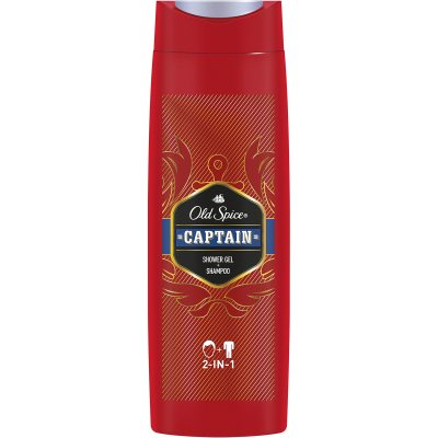Изображение товара Гель для душа и шампунь Old Spice Captain 400 мл мужской Изображение товара Гель для душа и шампунь Old Spice Captain 400 мл мужской