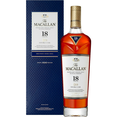 Изображение товара Виски Macallan Double Cask 18 Years Old односолодовый в подарочной упаковке, 0.7 л