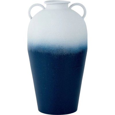 Изображение товара Ваза Glasar 16x16x30 см Белый, Синий — для декора интерьера