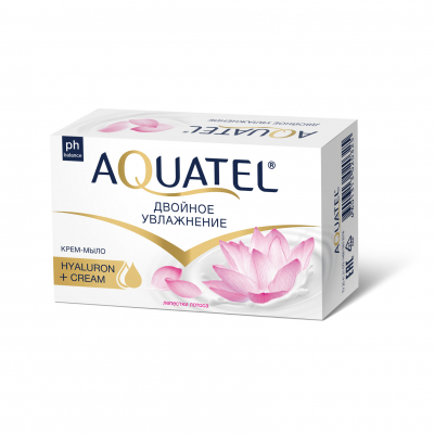 Изображение товара Крем-мыло твердое Aquatel лепестки лотоса 90гр