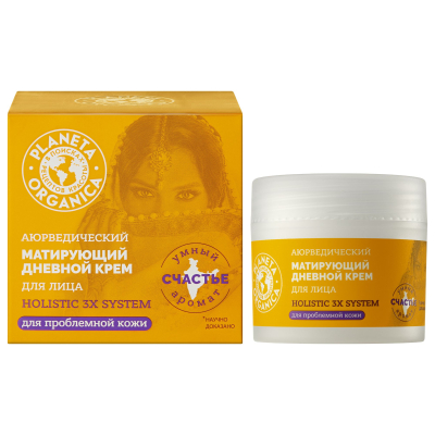 Изображение товара Крем для лица Планета Органика аюрведический матирующий дневной Holistic 3x system 50 мл Изображение товара Крем для лица Планета Органика аюрведический матирующий дневной Holistic 3x system 50 мл