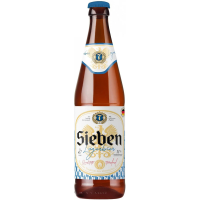 Изображение товара Пиво светлое фильтрованное "Зибен", 4,7%, бутылка 0,45 л