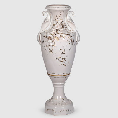 Изображение товара Керамическая ваза Porc-сeramic лев 90 см с ручной росписью и золотом