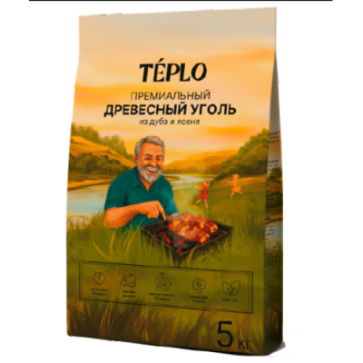 Изображение товара Уголь древесный Teplo 5 кг