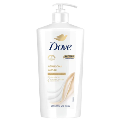 Изображение товара Гель для душа Dove с драгоценными маслами 610 мл беспульсфарный