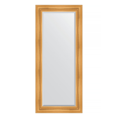 Изображение товара Зеркало с фацетом в багетной раме Evoform травленое золото 99 мм 69х159 см 