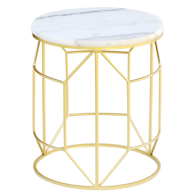 Изображение товара Столик интерьерный Glasar 35х35х45 см с белым мрамором