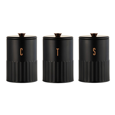 Изображение товара Набор банок для сыпучих продуктов Maxwell & Williams Astor черный 3 шт