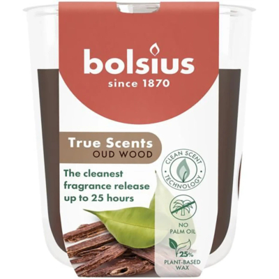 Изображение товара Аромасвеча Bolsius true scents Удовое дерево 8 см, односторонняя Изображение товара Аромасвеча Bolsius true scents Удовое дерево 8 см, односторонняя