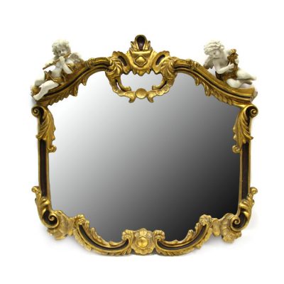 Изображение товара Зеркало в золотистой раме с декором Wah luen handicraft 69х73см