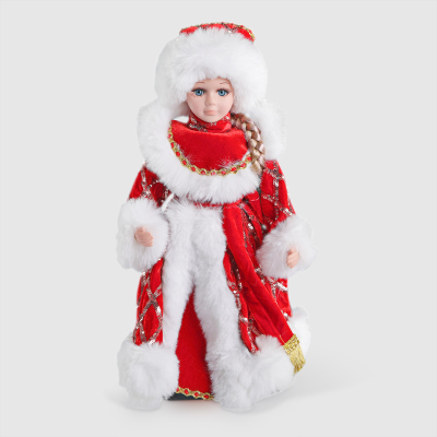 Изображение товара Фигура с мелодией Sote Toys Снегурочка 30 см декоративное украшение с русской озвучкой