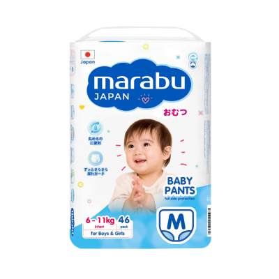Изображение товара Трусики-подгузники Marabu М 6-11 кг 46 шт для детей Изображение товара Трусики-подгузники Marabu М 6-11 кг 46 шт для детей