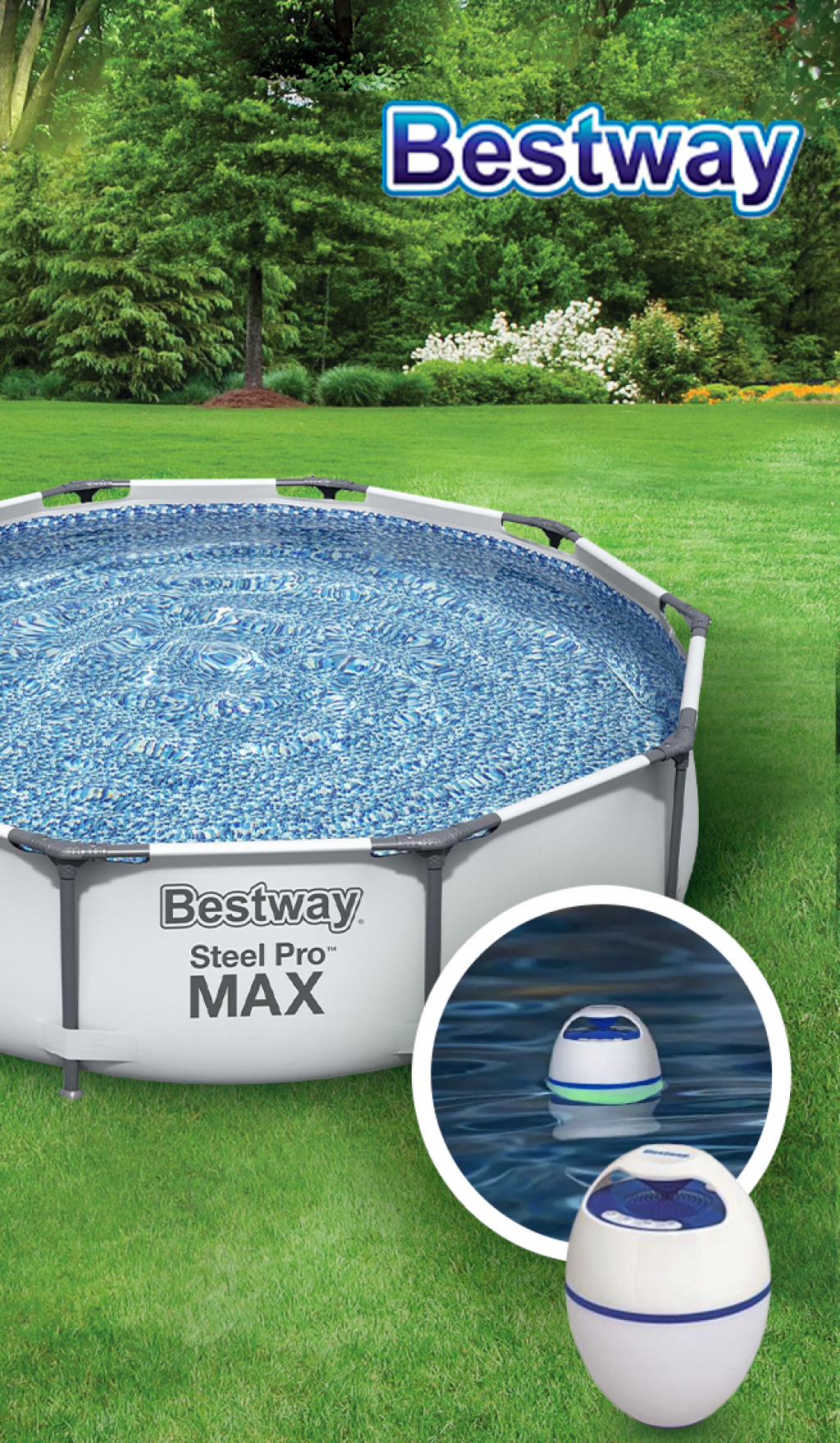 Комплект Bestway бассейн и колонка по самой низкой цене!