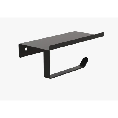 Изображение товара Держатель для туалетной бумаги Zalel с полкой, черный