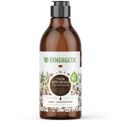 Изображение товара Гель для душа Synergetic Кофе и зеленый лайм 380 мл