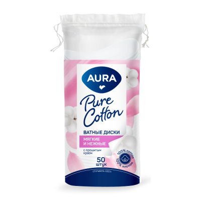 Изображение товара Диски ватные AURA beauty 50 шт
