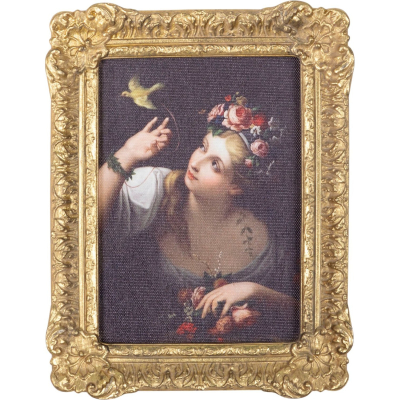 Изображение товара Картина Glasar дама с венком 19х3х24 см