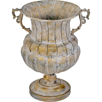 Изображение товара Декоративная металлическая ваза Glasar с эффектом состаривания 41х33х49 см