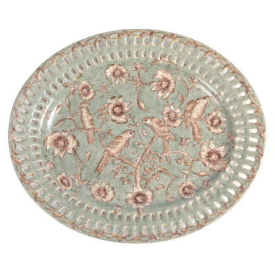 Изображение товара Блюдо Glasar 30x25 см из фарфора - уникальное изделие ручной работы