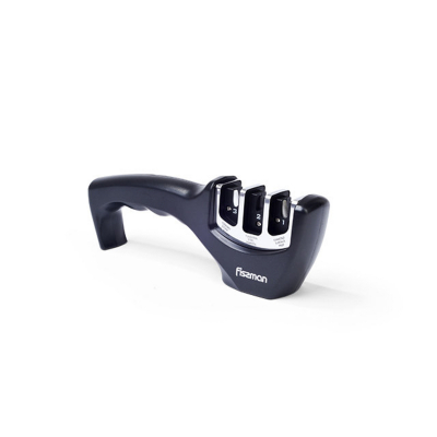 Изображение товара Точило для ножей трехшаговой заточки Fissman 21x5x7см черный