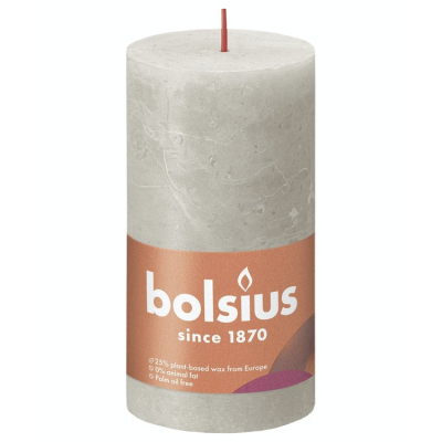 Изображение товара Свеча Bolsius Rustic 13х6,8 см Shine песочно-серая