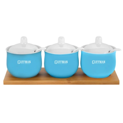 Изображение товара Набор керамических баночек Guffman C-06-037-BW 0,15 л 3 шт