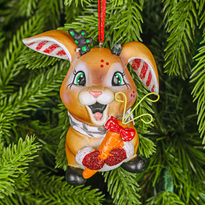 Изображение товара Игрушка ёлочная Kurt S. Adler в ассортименте белка, енот, заяц 10 см