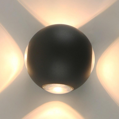 Изображение товара Уличный настенный светодиодный светильник Arte Lamp A1544AL-4GY монохромный IP54 для архитектурных 