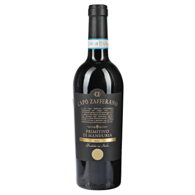 Изображение товара Вино сортовое Capo Zafferano Primitivo Di Manduria D.O.C. полусухое красное 0,75 л