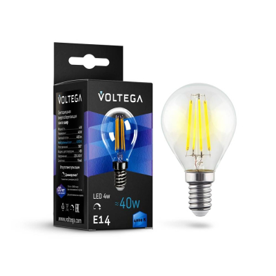 Изображение товара Лампа светодиодная Voltega 8465 Vg10-G1E14Cold 5W 4000K E14 Германия