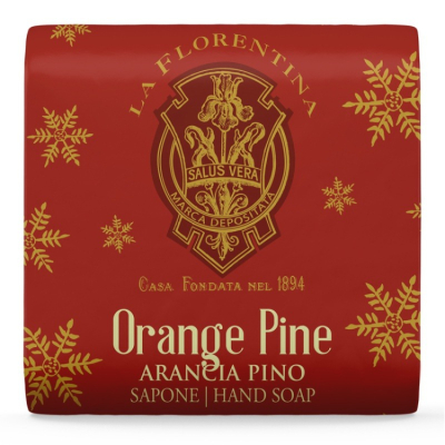 Изображение товара Твердое мыло La Florentina Orange pine с ароматом апельсина и хвои 106 г Италия
