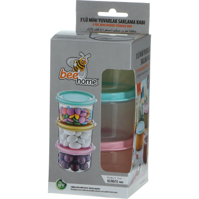 Изображение товара Набор из трех контейнеров Akay 175 мл для хранения продуктов