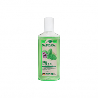 Изображение товара Оптоваскиватель для полости рта Natusana bio herbal 250 мл для гигиены и защиты зубов